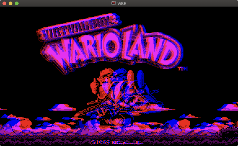 Wario Land dans ViBE (Virtual Boy)
