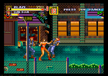 Streets of Rage II dans BlastEm (Mega Drive)