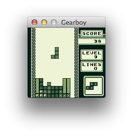 Tetris dans Gearboy