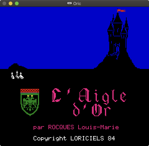 Screenshot d'Oric