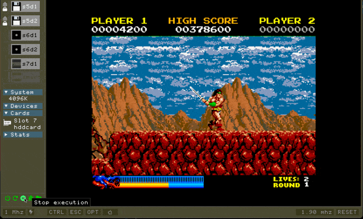 Screenshot animé de Clemens IIGS