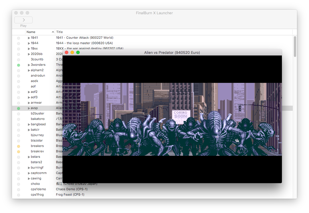 Screenshot de FinalBurn X