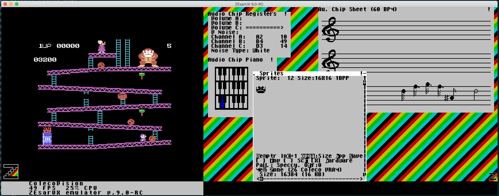 La Colecovision dans ZEsarUX