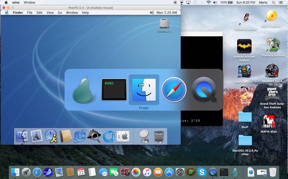 Screenshot de PearPC