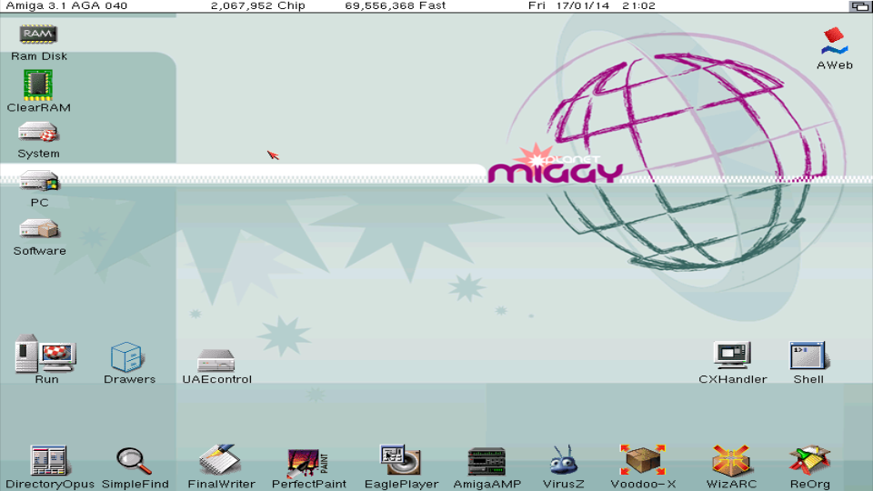 Le Workbench dans FS-UAE